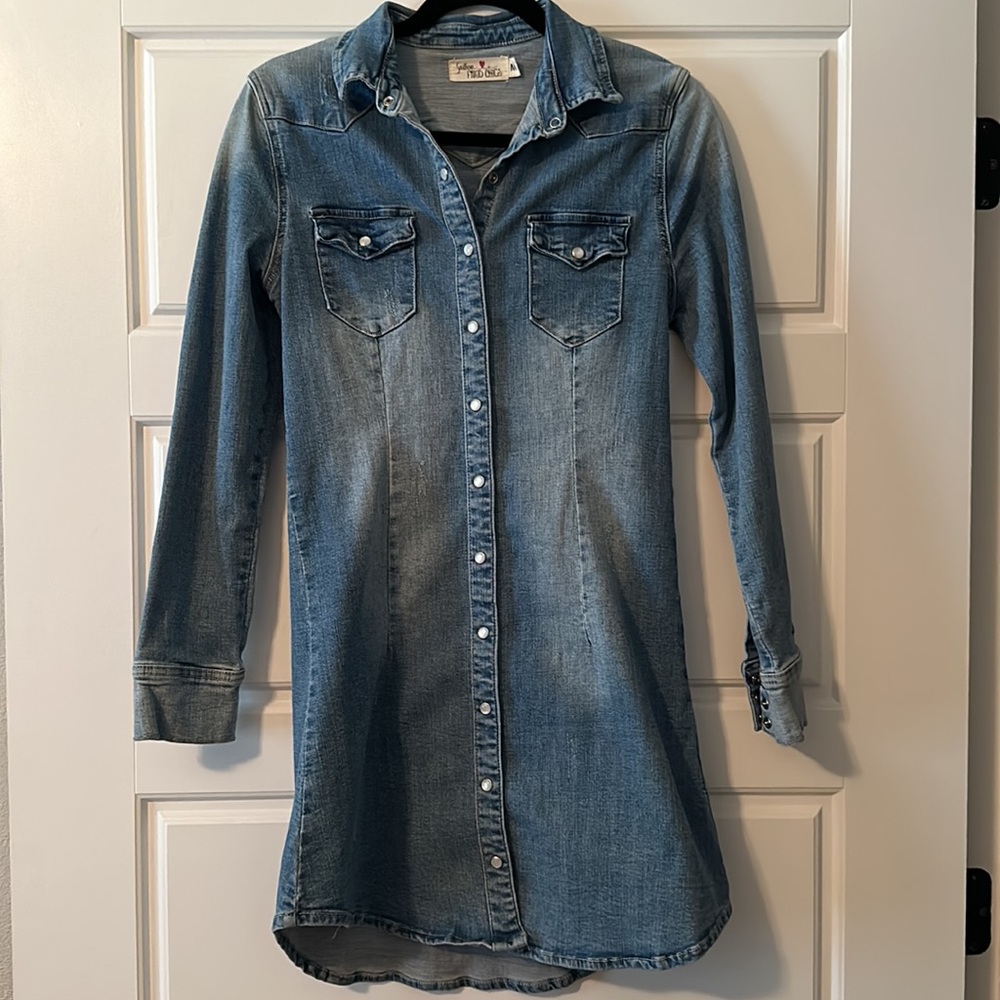 Western Denim Dress by Southern Fried Chics